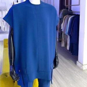 Men's Senator Native Wear (Blue With Pocket Design Short Sleeve)